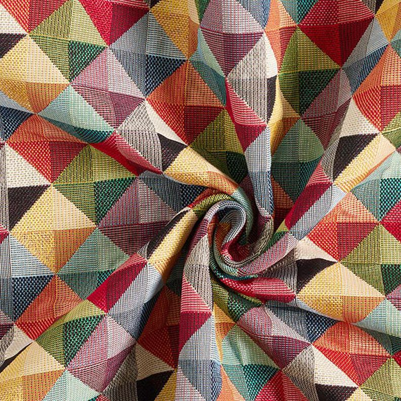Dekostoff Gobelin bunte Retro-Rauten,  image number 3