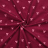 Babycord gestickte Schleifen | Poppy Fabrics – karminrot,  thumbnail number 3