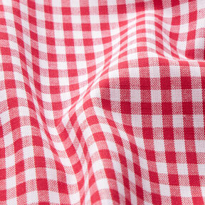 Baumwollstoff Vichykaro 0,5 cm – rot/weiss, 