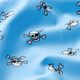 Baumwollpopeline Piraten – hellblau,  thumbnail number 2