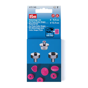 Demontage-Set Color Snaps [Ø 9 + 12,4 mm] | Prym – silber metallic, 