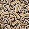Viskosestoff abstrakte Linien – schwarz/roségold,  thumbnail number 1