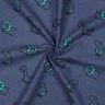 Baumwollflanell freche Dinos | Poppy Fabrics – jeansblau/smaragdgrün,  thumbnail number 3