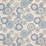 Dekostoff Halbpanama Mandala – blau,  thumbnail number 1
