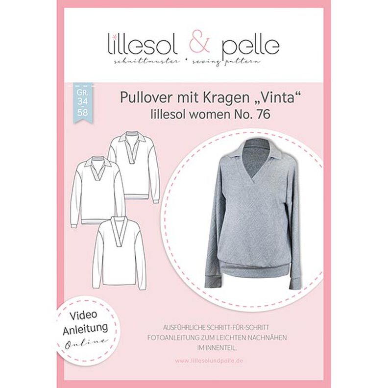 Pullover mit Kragen Vinta | Lillesol & Pelle No. 76 | 34-58,  image number 1