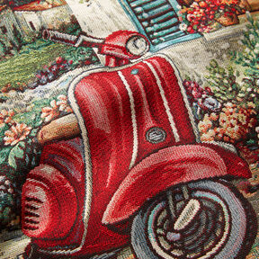 Dekopanel Gobelin Vespa – karminrot/hellbeige, 