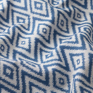 Outdoorstoff Jacquard Ethno – blau, 