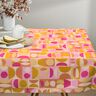 Dekostoff Halbpanama bunte Variationen – hellgelb/pastellviolett,  thumbnail number 9