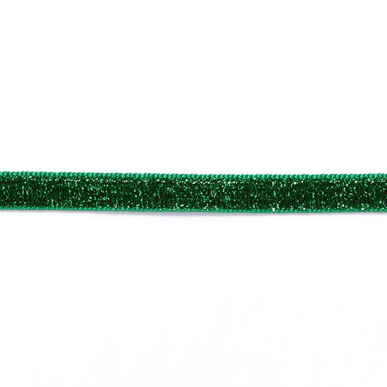 Samtband Metallic [10 mm] – tannengrün,  image number 2