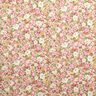 Baumwollpopeline romantische Blumen – rosa/beige,  thumbnail number 1