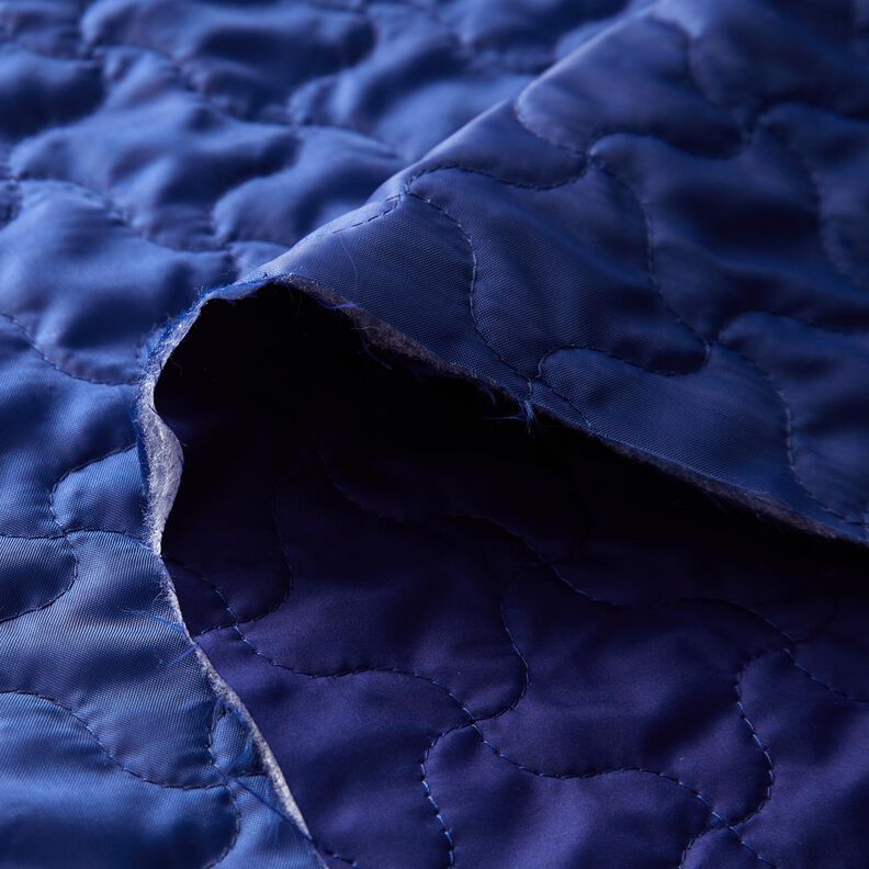 Steppstoff abstrakte Rauten – marineblau,  image number 4