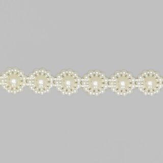 Perlenborte (10 mm) – creme, 