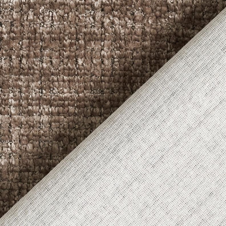 Polsterstoff Chenille Uni – taupe,  image number 3
