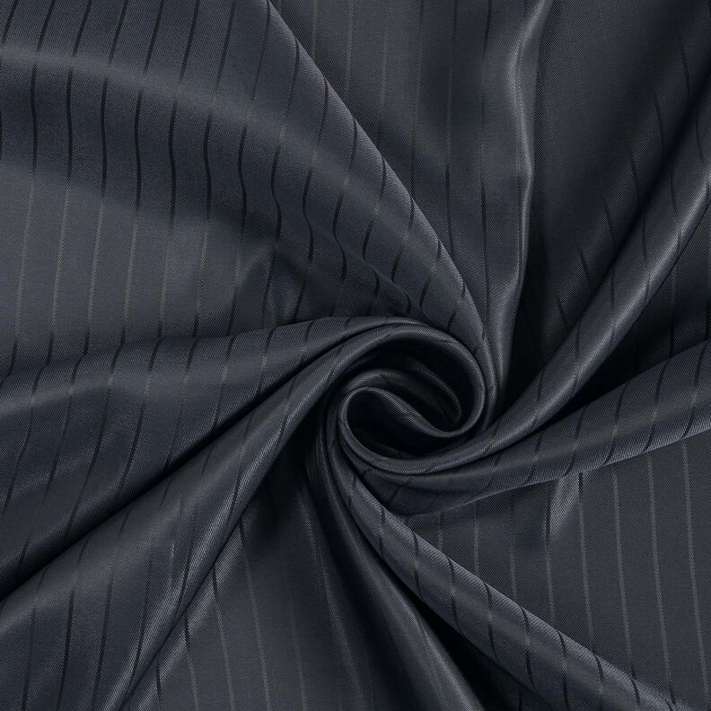 Futterstoff Jacquard Längsstreifen – anthrazit,  image number 3