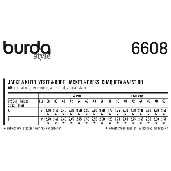 Jacke / Kleid | Burda 6608 | 34-48,  image number 5