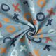 Sweatshirt angeraut Tic-Tac-Toe – stahlblau,  thumbnail number 3