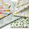 Dekostoff Halbpanama Hasen in Blumenwiese – elfenbein/hellrosa,  thumbnail number 5