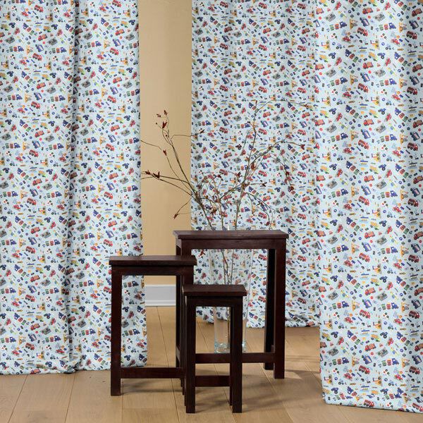 Baumwollstoff Cretonne Fahrzeuge – hellblau – Muster,  image number 8