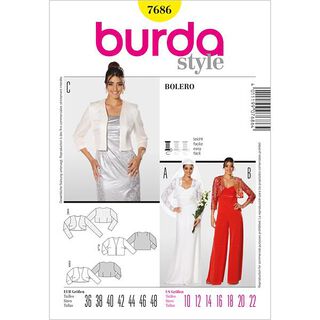Jacke / Bolero | Burda 7686, 