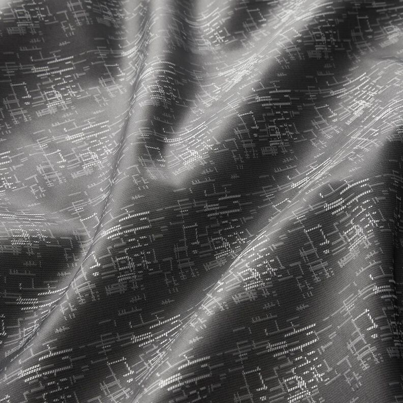 Futterstoff Jacquard Gittermuster – grau,  image number 2