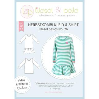 Herbstkombi Kleid & Shirt | Lillesol & Pelle No. 26 | 80-164, 