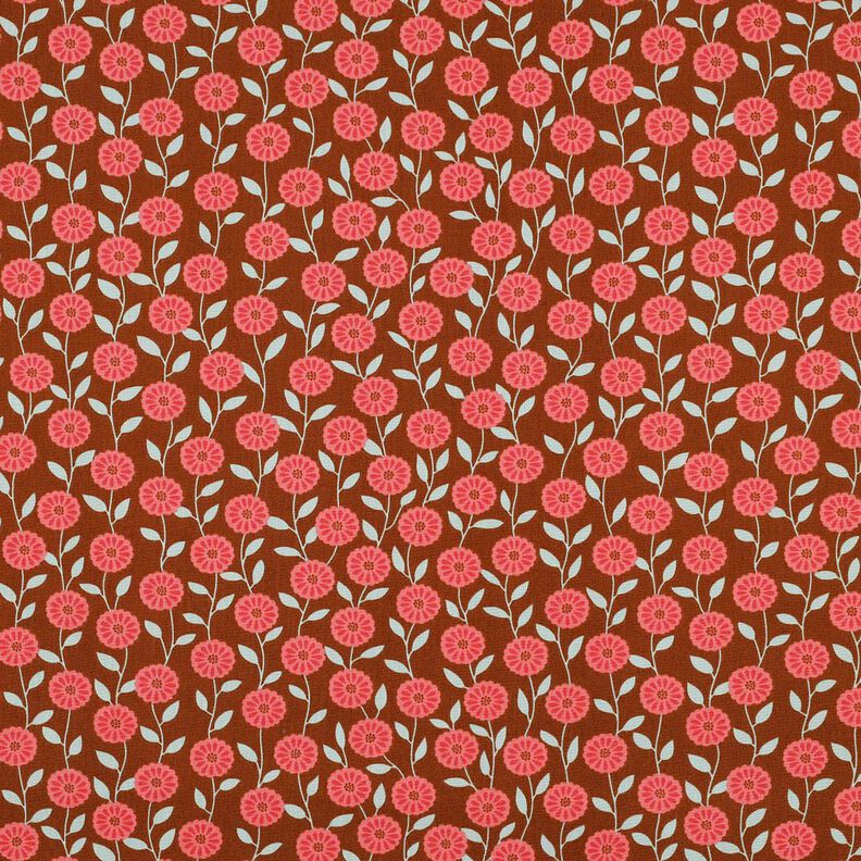 Baumwollpopeline Sommerblümchen | Poppy Fabrics – hummer/bronze,  image number 1