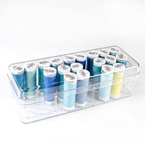 Nähfaden-Box 27 - transparent, 