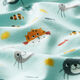 Baumwolljersey Tiergesichter unterwasser – aquablau,  thumbnail number 2