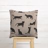 Dekostoff Halbpanama Katzen – schwarz,  thumbnail number 6