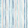 Dekostoff Halbpanama Wasserfarben Streifen – weiss/blau,  thumbnail number 1