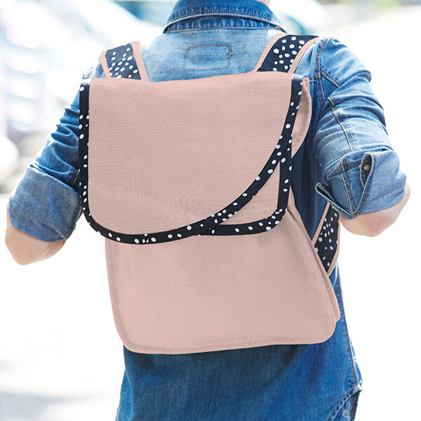 Outdoorstoff Panama Uni – rosa | Reststück 50cm