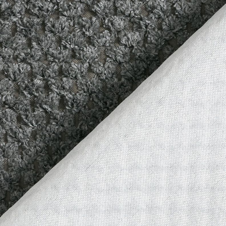 Polsterstoff weiches Strukturmuster – steingrau, image number 3