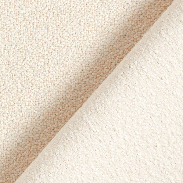 Polsterstoff feiner Bouclé – creme | Reststück 50cm