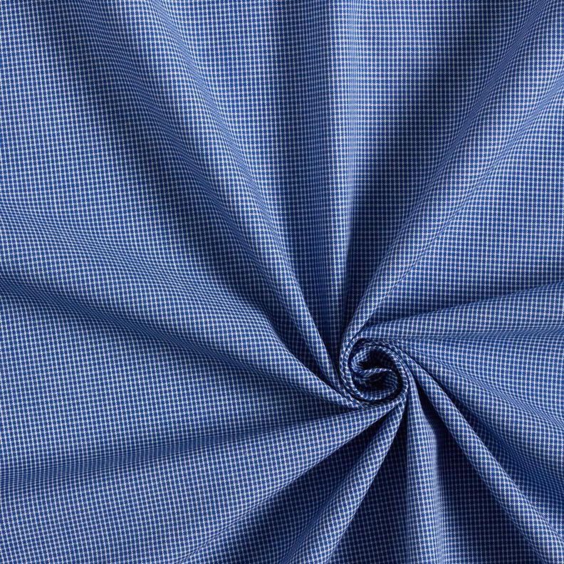 Hemdenstoff mini Karo – weiss/jeansblau,  image number 3