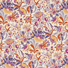 Viskosejersey Blumen und Ornamente | Katia Fabrics – creme/lavendel, 