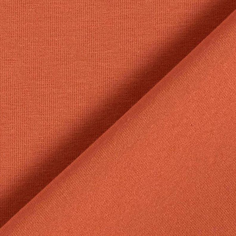 Baumwolljersey Medium Uni – terracotta,  image number 5