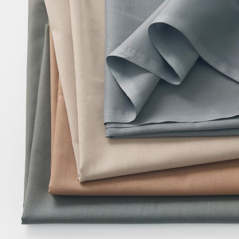 Baumwollstoff Cretonne Uni – perlgrau, image number 4