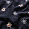 Babycord gestickte Blumen – nachtblau,  thumbnail number 2