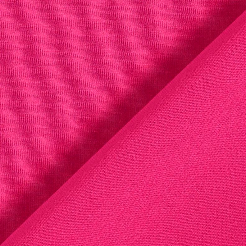 Baumwolljersey Medium Uni – intensiv pink, image number 3