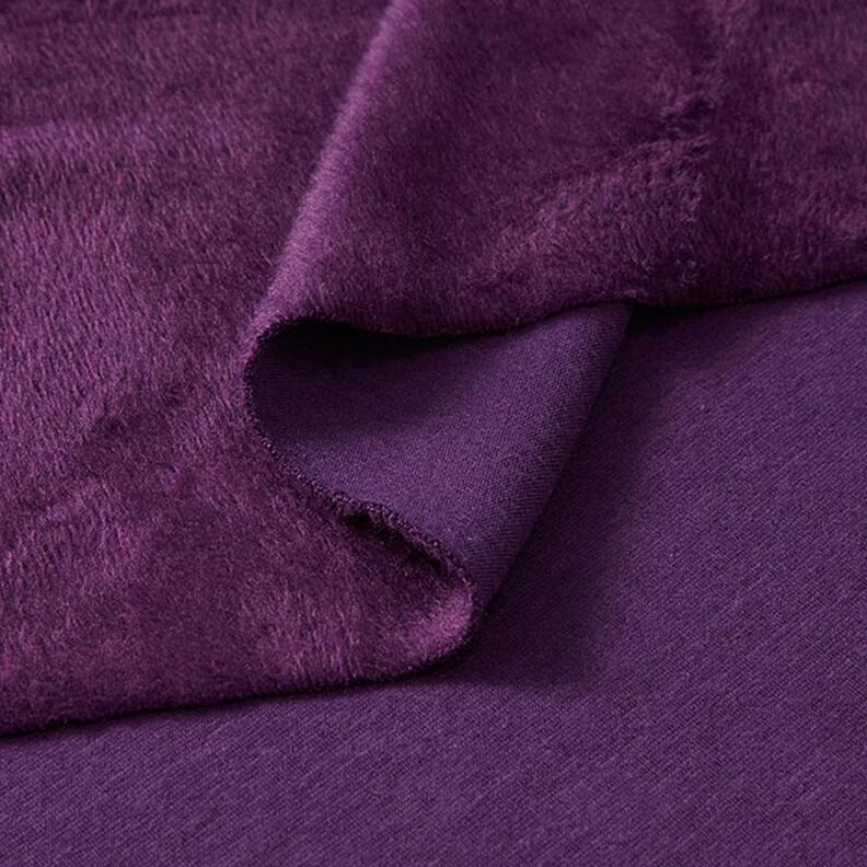 Alpenfleece Kuschelsweat Uni – aubergine,  image number 4