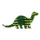 Applikation Dinosaurier [ 3 x 6,5 cm ] – grün,  thumbnail number 1