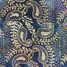 Feiner Baumwollbatist Batik Paisley – ozeanblau/sand,  thumbnail number 1