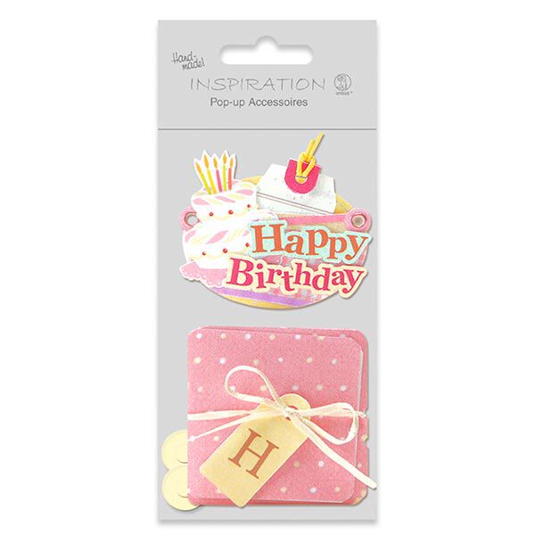 Pop-Up-Bastelset Geburtstag – rosa, image number 2