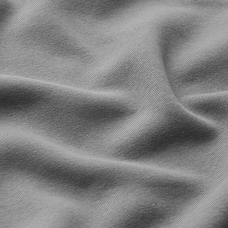 Sweatshirt angeraut uni Lurex – dunkelgrau/silber,  image number 3