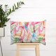 Dekostoff Canvas gemalte Blätter – weiss/rosa,  thumbnail number 7