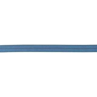 Elastisches Einfassband (Falzgummi) glänzend [15 mm] – jeansblau, 