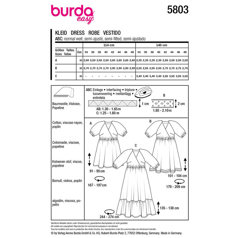 Kleid | Burda 5803 | 34-48,  image number 12