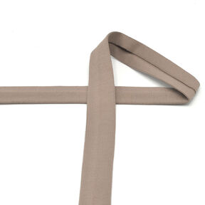 Schrägband Baumwolljersey [20 mm] – dunkeltaupe, 