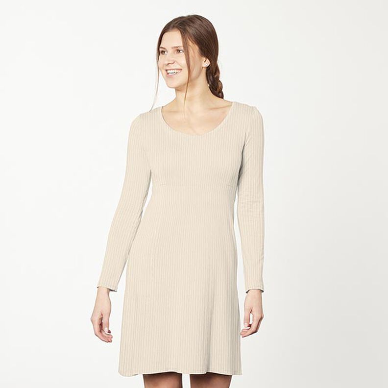 Rippenjersey uni – natur,  image number 8