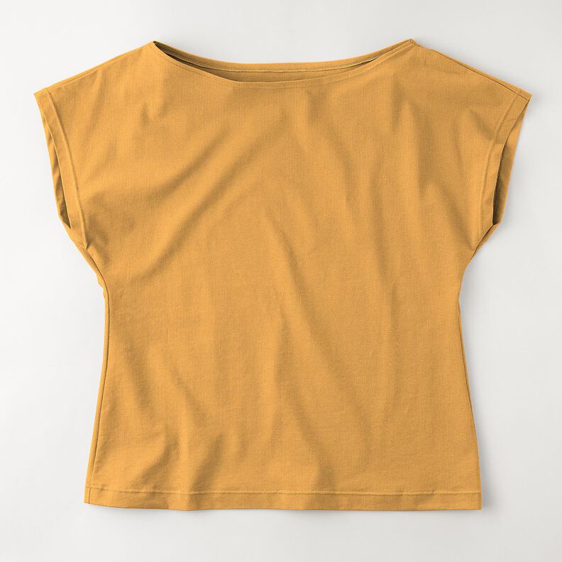 Baumwolljersey Medium Uni – currygelb, image number 6